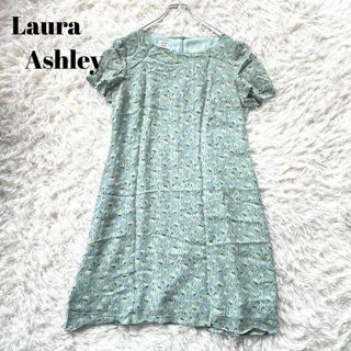 ローラアシュレイ(LAURA ASHLEY)のLaura Ashley ローラアシュレイ　小花柄　ワンピース　13号 L(ひざ丈ワンピース)