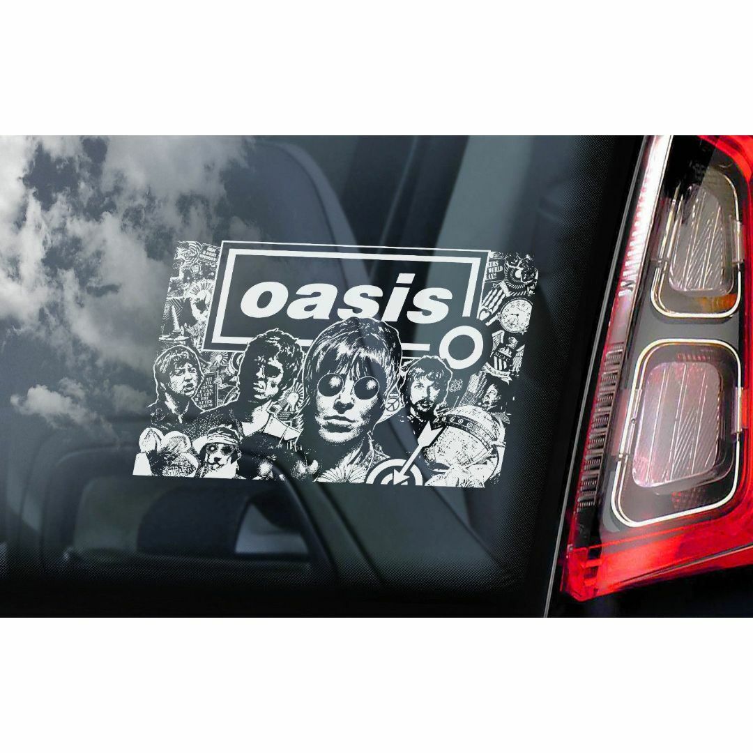 ❤オアシス Oasis 外張り カーステッカー 15×10cm 外貼り シール 自動車/バイクの自動車(その他)の商品写真