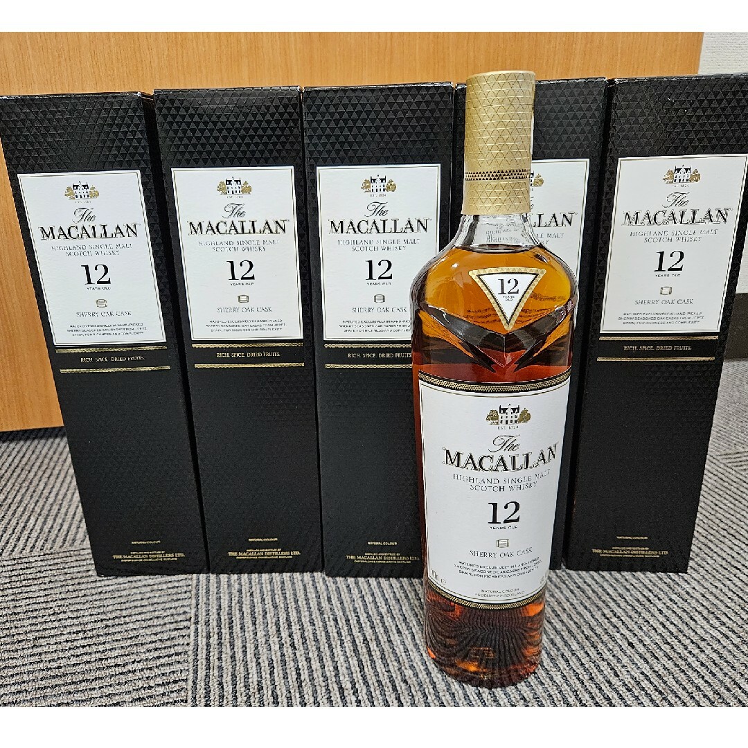 マッカラン12年 シェリーオークカスク 6本セット-