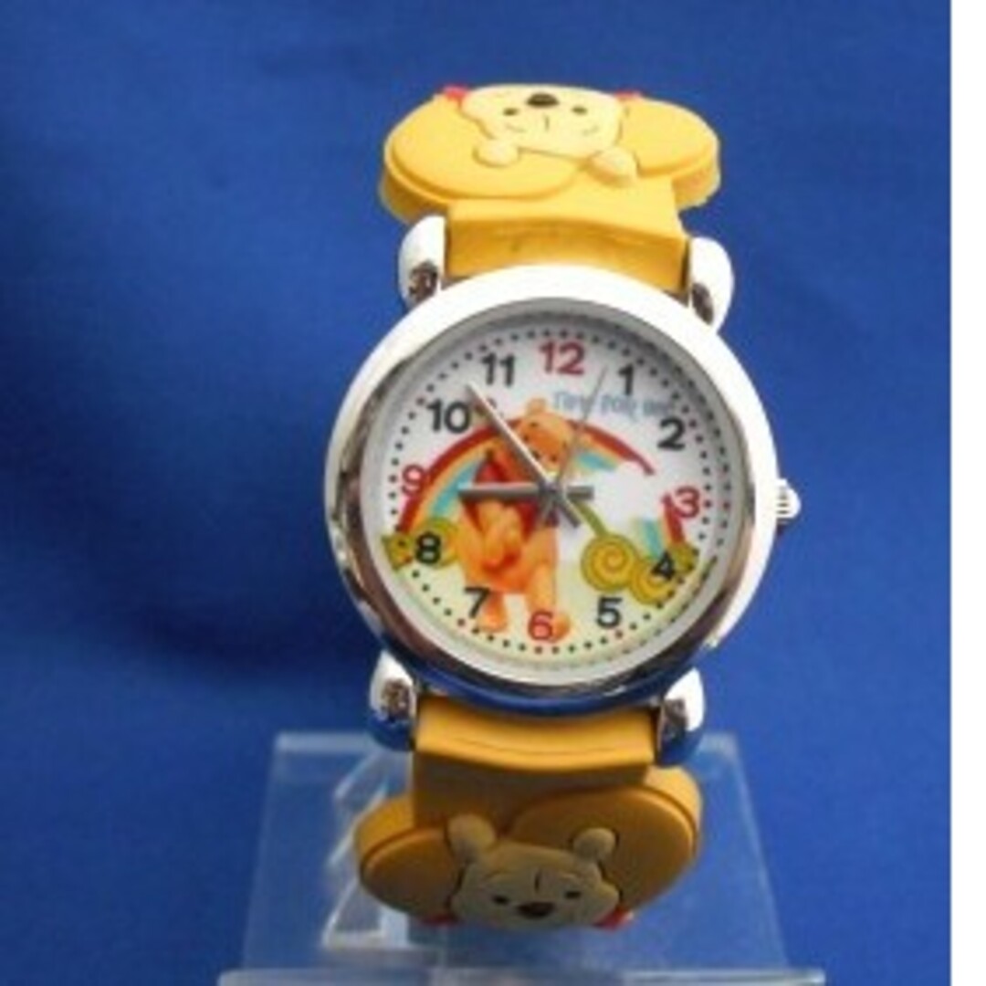 くまのプーさん(クマノプーサン)のくまのぷーさんラバーベルトウォッチYE-pooh腕時計 キッズ/ベビー/マタニティのこども用ファッション小物(腕時計)の商品写真