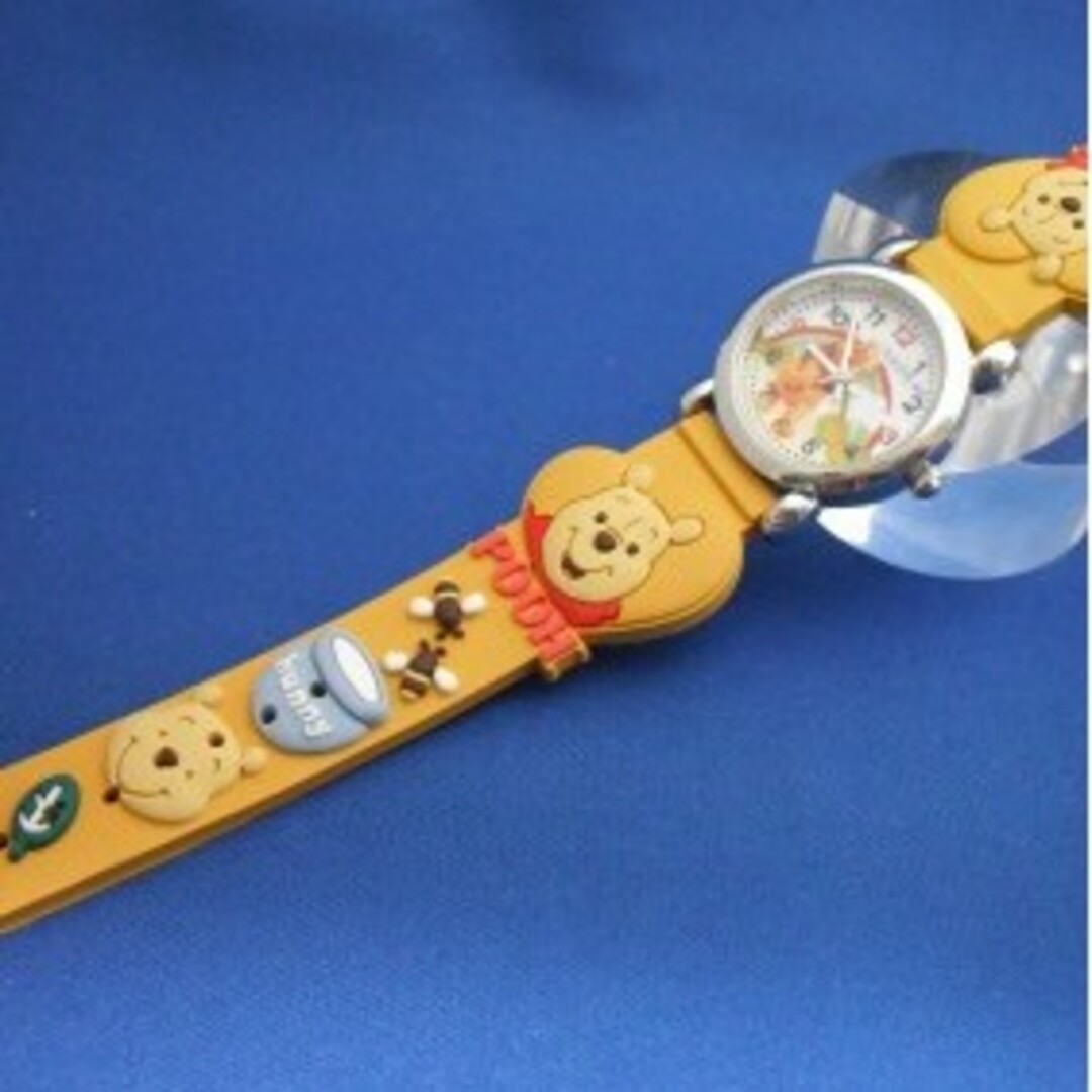 くまのプーさん(クマノプーサン)のくまのぷーさんラバーベルトウォッチYE-pooh腕時計 キッズ/ベビー/マタニティのこども用ファッション小物(腕時計)の商品写真