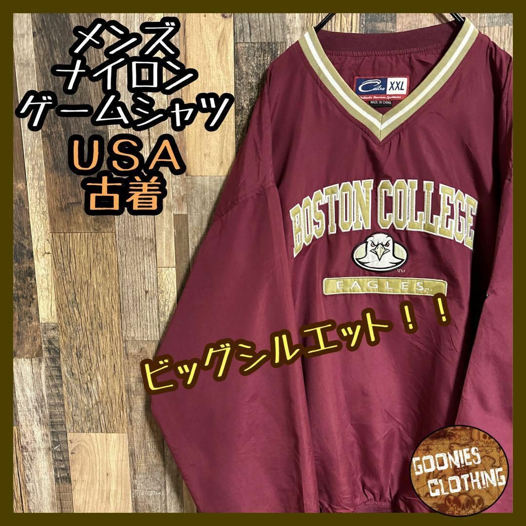 ボストン チームロゴ アメリカ ゲームシャツ ナイロン ワッペン USA古着 | フリマアプリ ラクマ 90s ゲームシャツ ワッペン ビッグシルエット ゆるだぼ