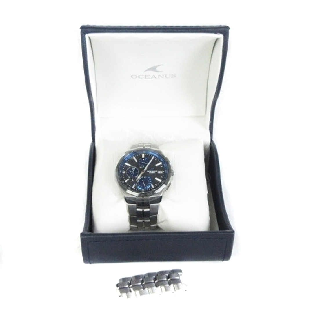 CASIO(カシオ)のカシオ オシアナス マンタ 腕時計 タフソーラー シルバーカラー ■SM1 メンズの時計(腕時計(アナログ))の商品写真