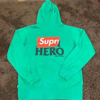 シュプリーム(Supreme)のsupreme antihero zipパーカー L グリーン 激レア(パーカー)