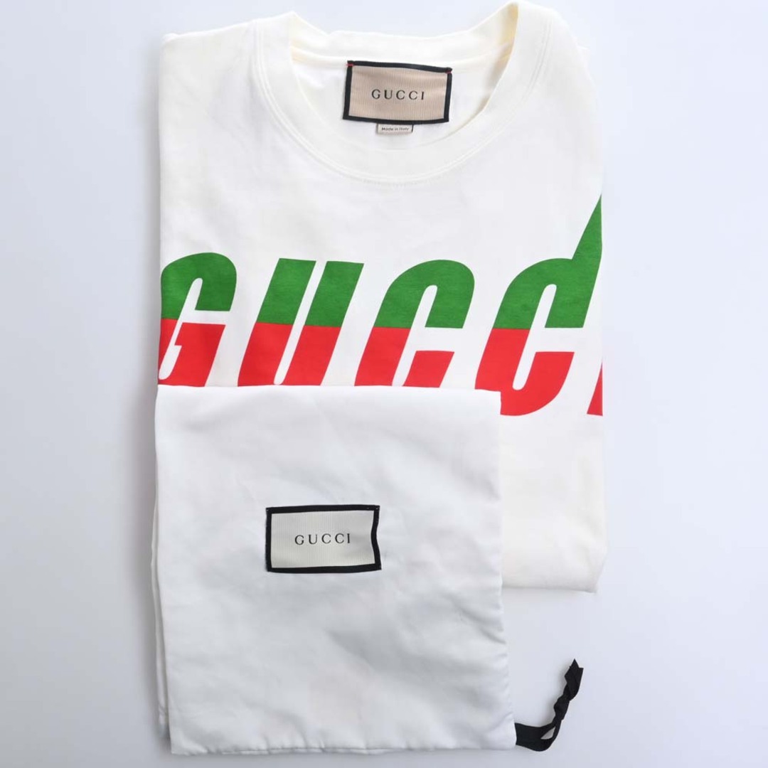 Gucci - 【中古】Gucci グッチ コットン ブレード プリント ロゴ