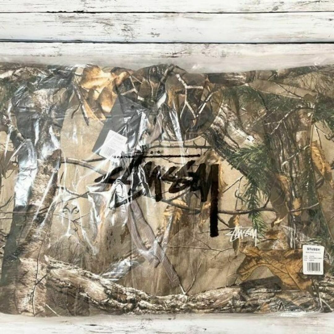 【新品】stussy スウェットパーカー サイズM 迷彩柄