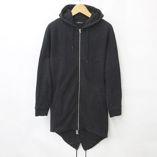 アレキサンダーワン(Alexander Wang)のアレキサンダーワン パーカ ジップアップ フード スウエット 黒 ブラック XS(パーカー)