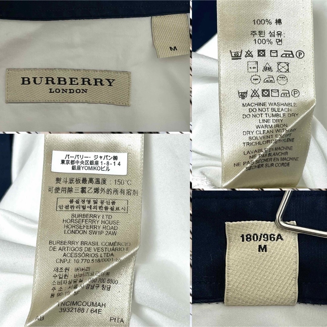 BURBERRY(バーバリー)のBURBERRY LONDON 比翼 ライン 長袖 シャツ　M メンズのトップス(シャツ)の商品写真