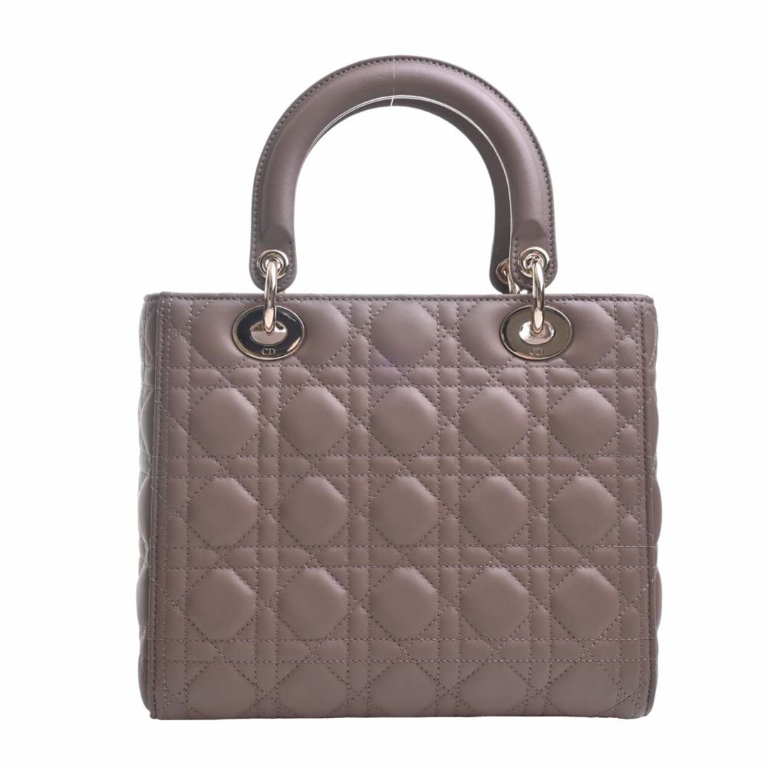 【中古】Christian Dior クリスチャンディオール レディディオール カナージュ レザー 2WAY ハンドバッグ M0565OCEA  ブラウン by