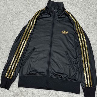 アディダス オリジナルス ジャージ 黒×金