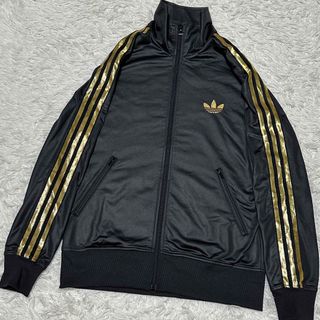 adidas アディダス ナイロンジャケット ジャージ トップス 金