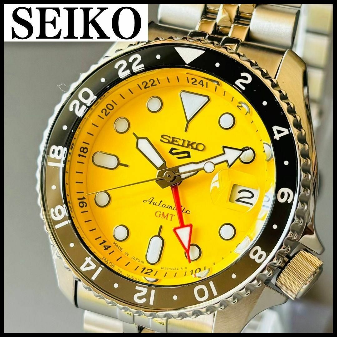 SEIKO - 【セイコー】メンズ腕時計/イエロー/ブラック/新品/42.5 ...