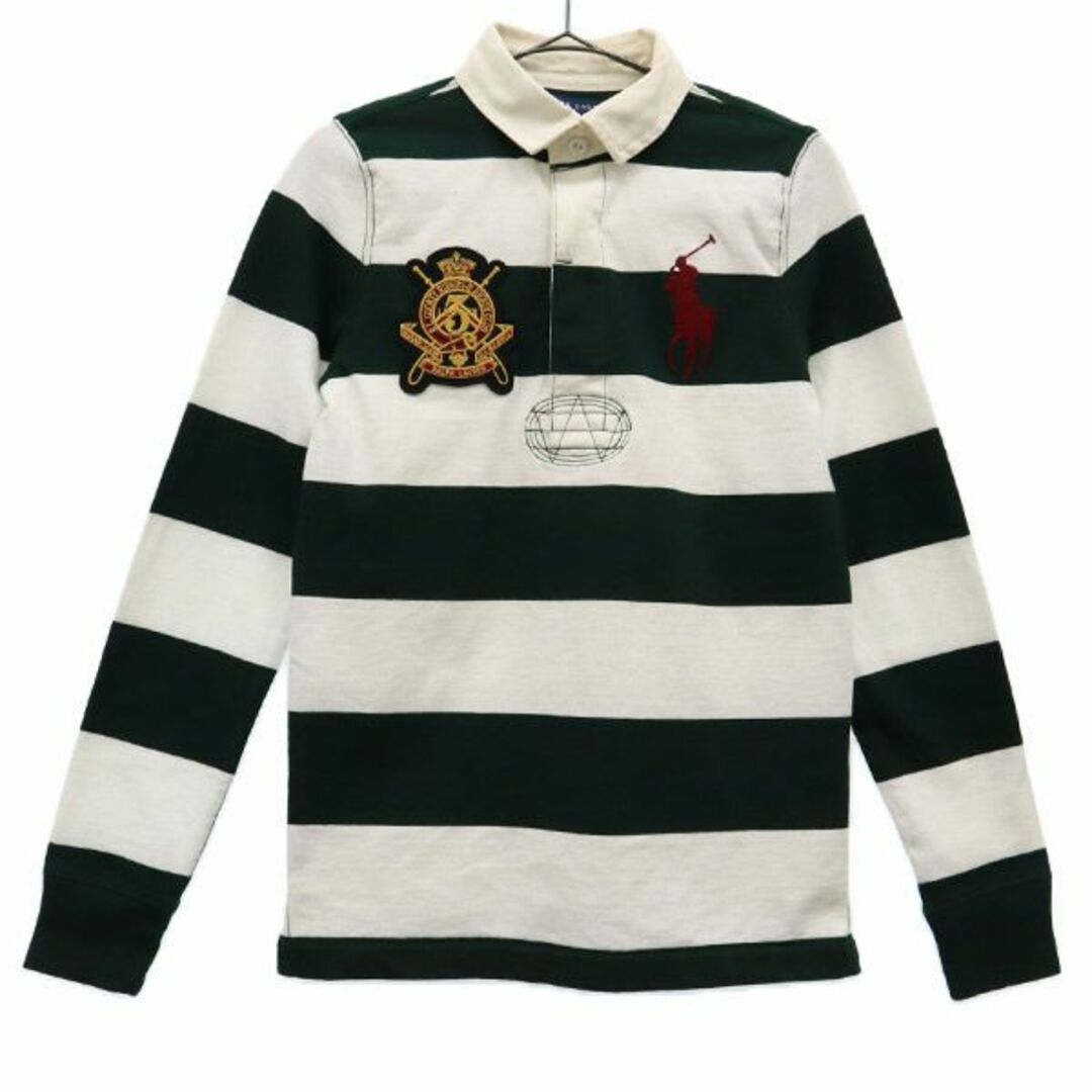 Ralph Lauren - ラルフローレン 未使用 ボーダー 長袖 ラガーシャツ XS