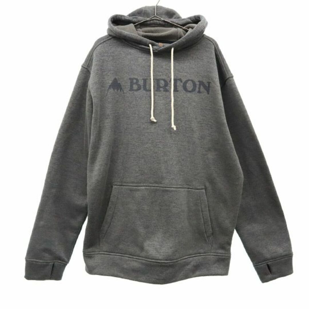 BURTON - バートン プリント スウェットパーカー M グレー BURTON プル