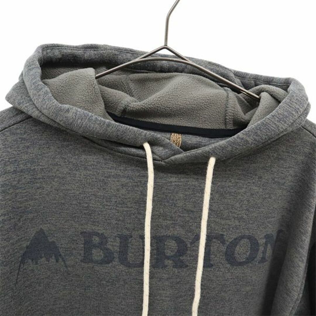 BURTON - バートン プリント スウェットパーカー M グレー BURTON プル