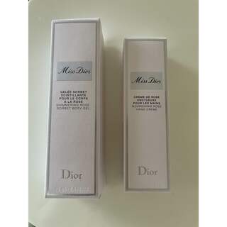 ディオール(Dior)のミス ディオール　シマリングローズボディ ジェル&ミスディオール ハンドクリーム(ボディローション/ミルク)