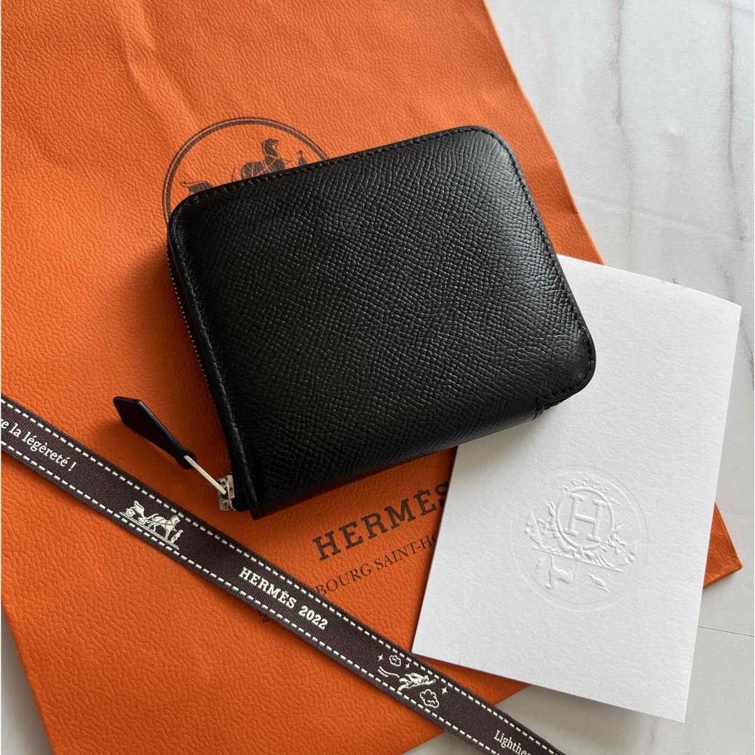 使用期間約1年843 美品 HERMES エルメス シルクイン コンパクト 財布