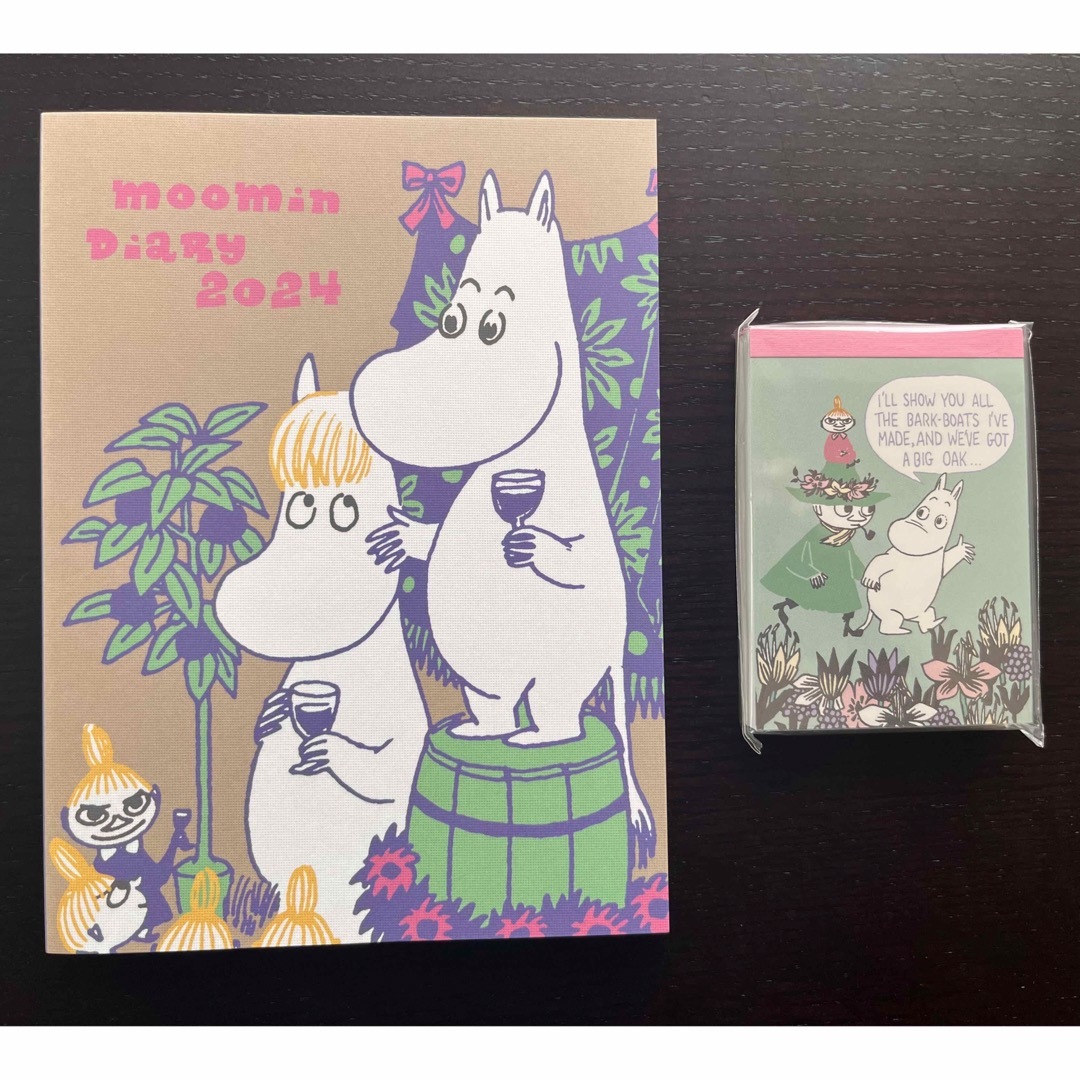 MOOMIN(ムーミン)のムーミンダイアリー2024とメモ インテリア/住まい/日用品の文房具(カレンダー/スケジュール)の商品写真