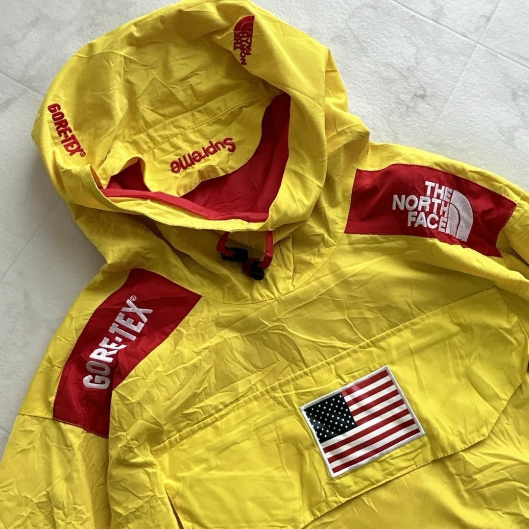 Supreme(シュプリーム)のSupreme × North Face 17ss PulloverイエローXL メンズのジャケット/アウター(ナイロンジャケット)の商品写真