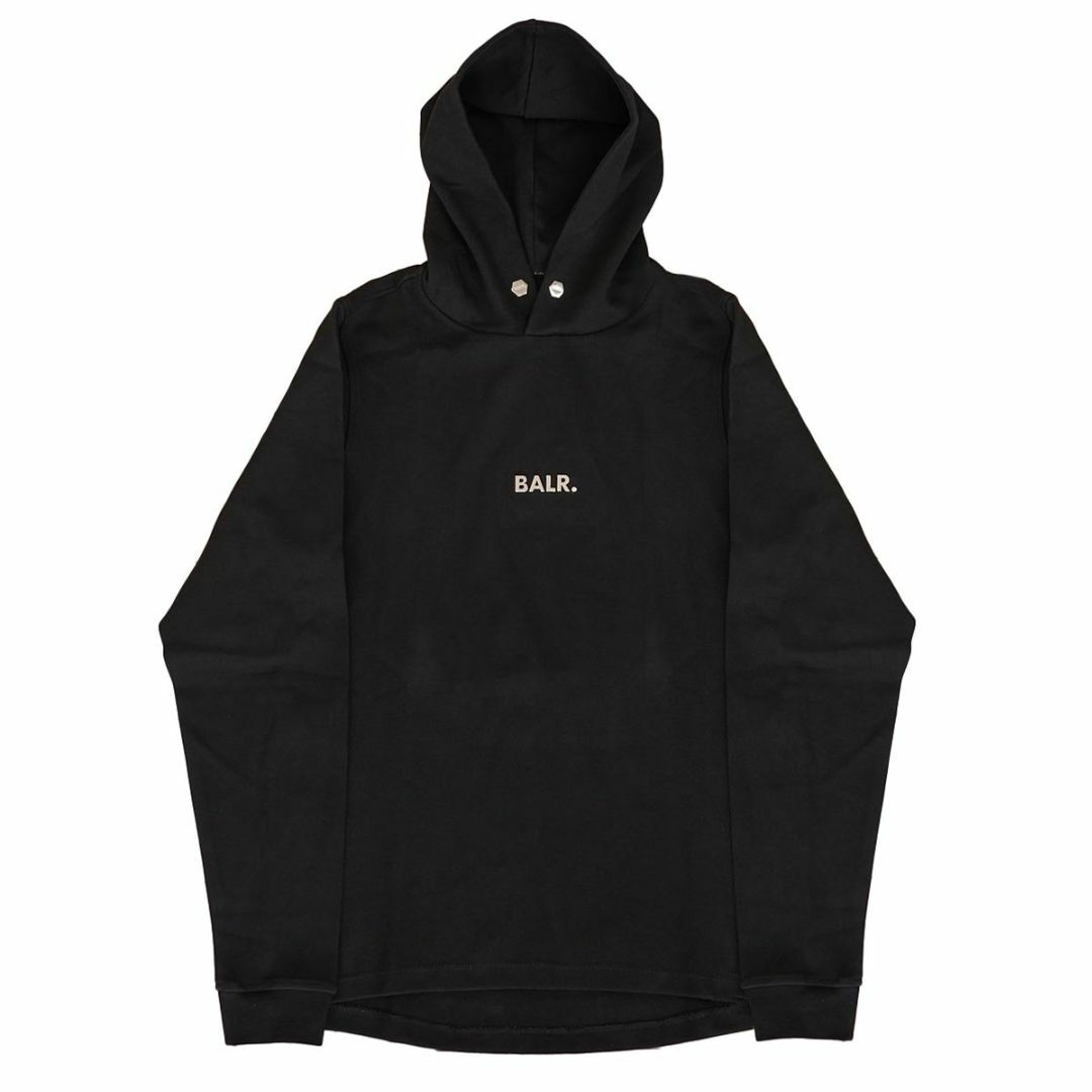 BALR. ボーラー フーディー 2023年-2024年秋冬新作 B1261.1003 Q-Series Straight Classic Hoodie メンズ 男性 ストレートクラシック 長袖 Black 101 ブラック XXLサイズ