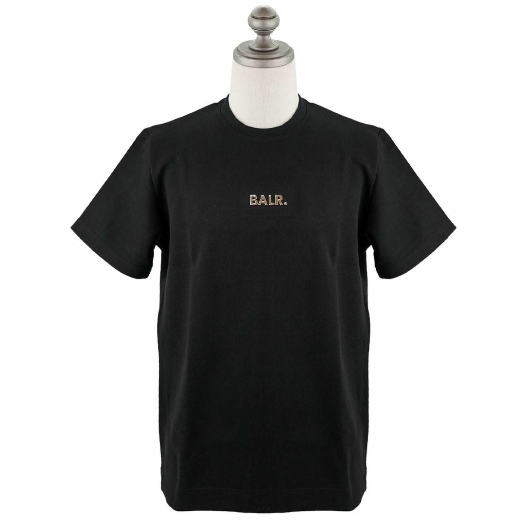 半袖Tシャツ BALR ボーラー 2023年-2024年秋冬新作 B1112.1051 Q-Series Straight T-shirt メンズ 男性 クルーネック Black 101 ブラック XXLサイズ