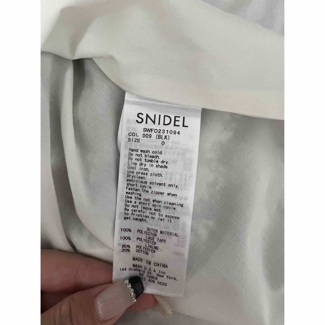 snidel ラッフルカラーワンピーススナイデル