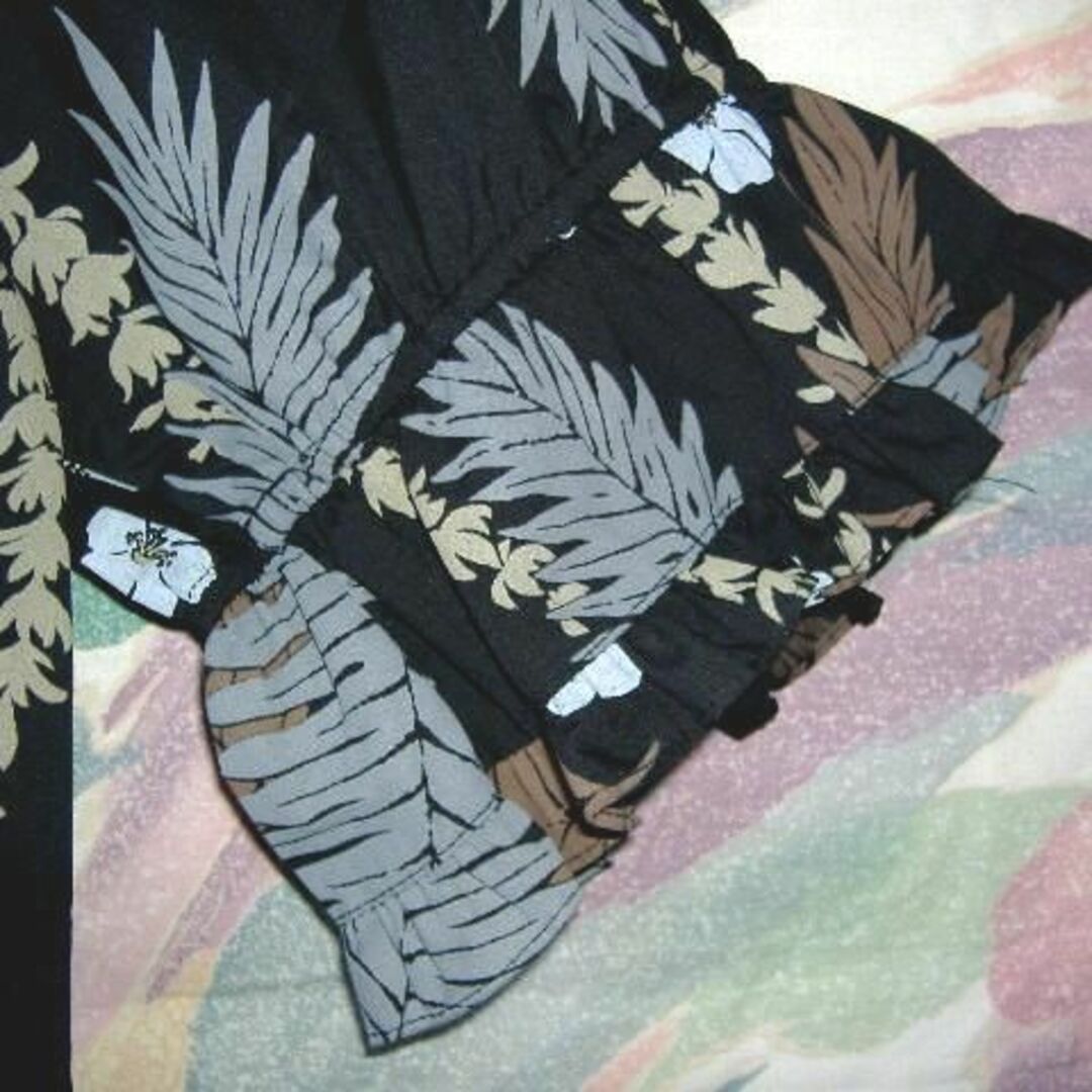ハワイアンムームードレス☆黒☆MADE IN HAWAII☆Sサイズの通販 by