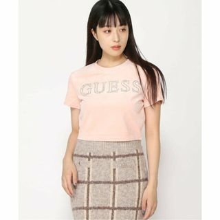 ゲス(GUESS)の【ピンク(G66E)】(W)Signature Velvet Tee(カットソー(長袖/七分))