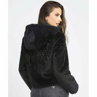 ゲス(GUESS)の【ブラック(JBLK)】(W)Theoline Fur Hooded Jacket(その他)