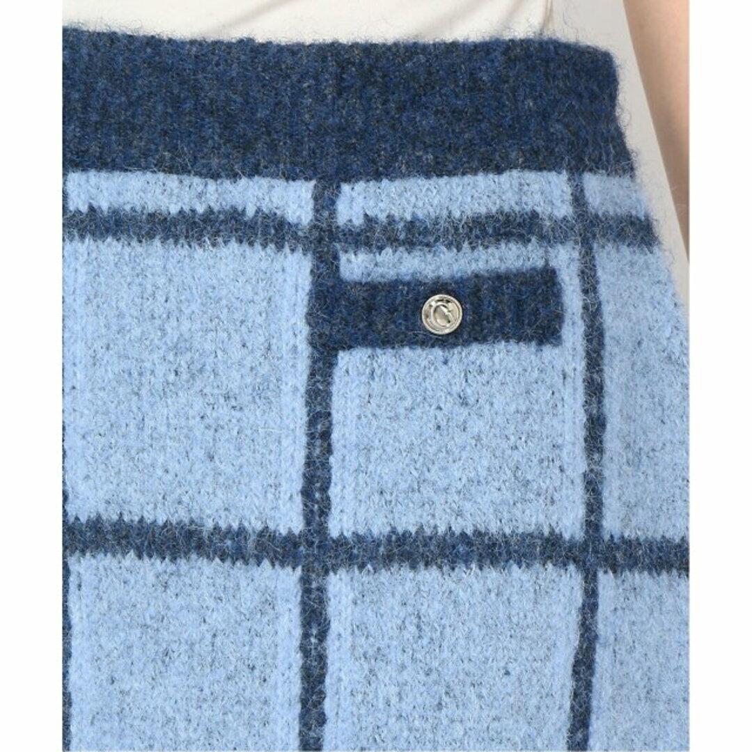 GUESS(ゲス)の【ブルー(L771)】GUESS スカート (W)Nadia Plaid Sweater Skirt レディースのスカート(ミニスカート)の商品写真