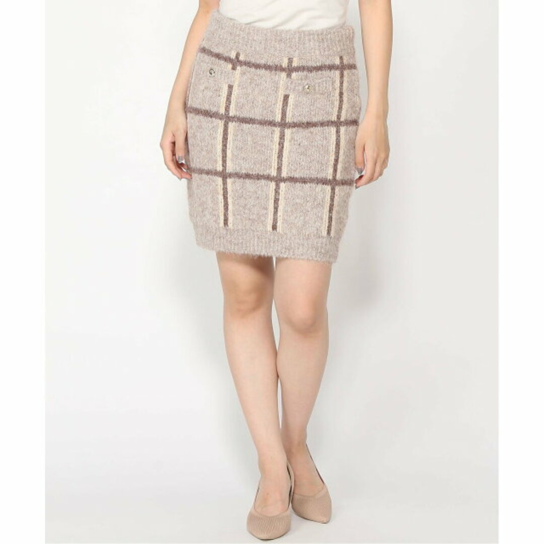 GUESS(ゲス)の【ゴールド(F14U)】【M】(W)Nadia Plaid Sweater Skirt レディースのスカート(ミニスカート)の商品写真
