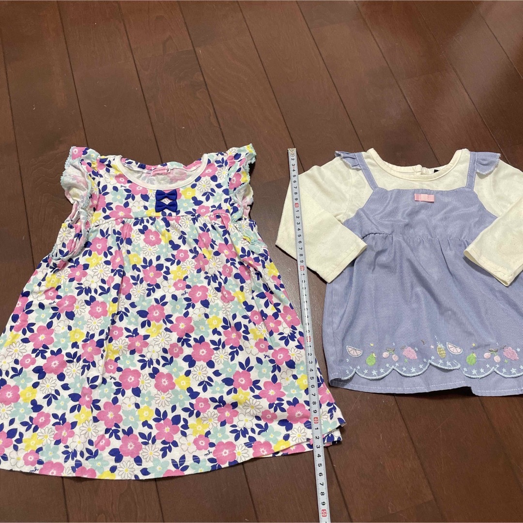 mikihouse(ミキハウス)の女の子 5点セット90 キッズ/ベビー/マタニティのキッズ服女の子用(90cm~)(Tシャツ/カットソー)の商品写真