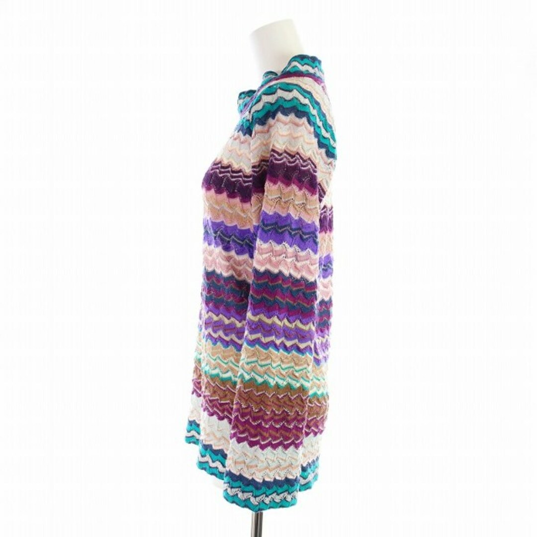 MISSONI - ミッソーニ ニット カットソー 長袖 ハイネック 総柄 38 S