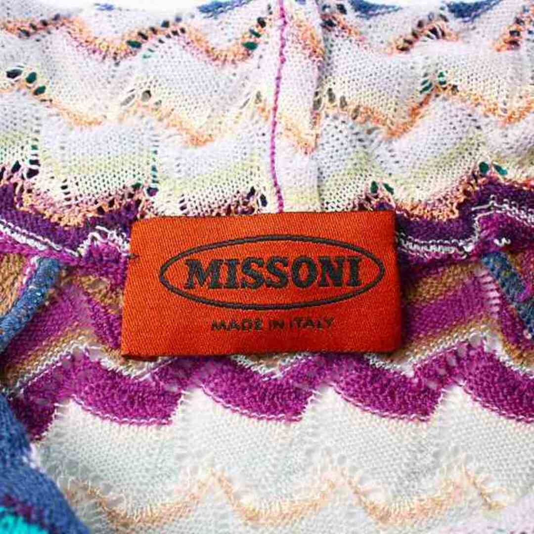 MISSONI - ミッソーニ ニット カットソー 長袖 ハイネック 総柄 38 S