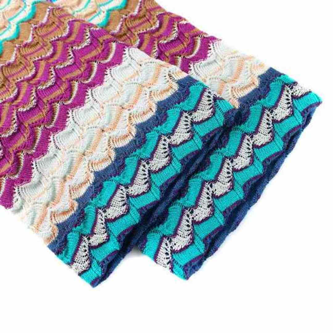 MISSONI - ミッソーニ ニット カットソー 長袖 ハイネック 総柄 38 S