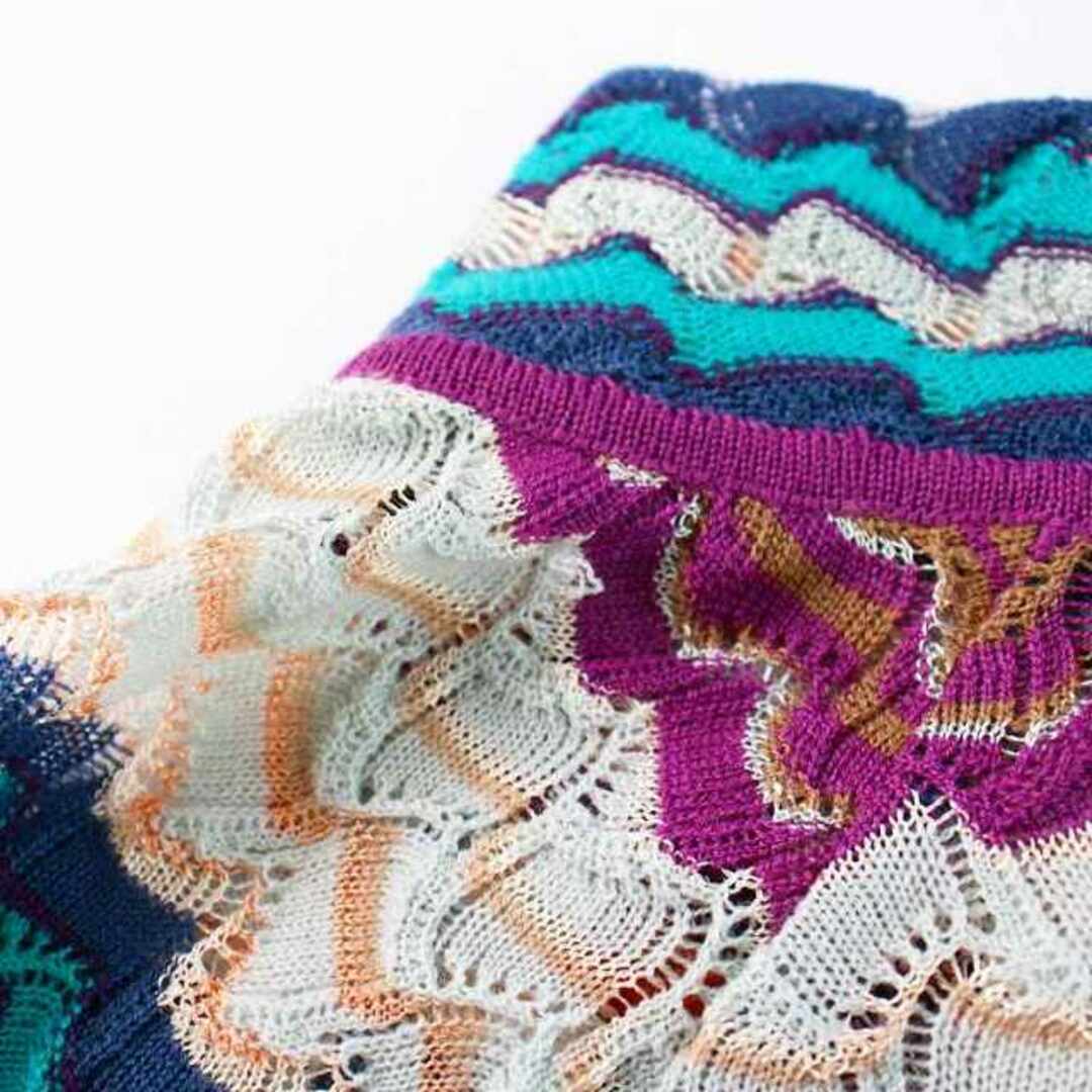 MISSONI - ミッソーニ ニット カットソー 長袖 ハイネック 総柄 38 S
