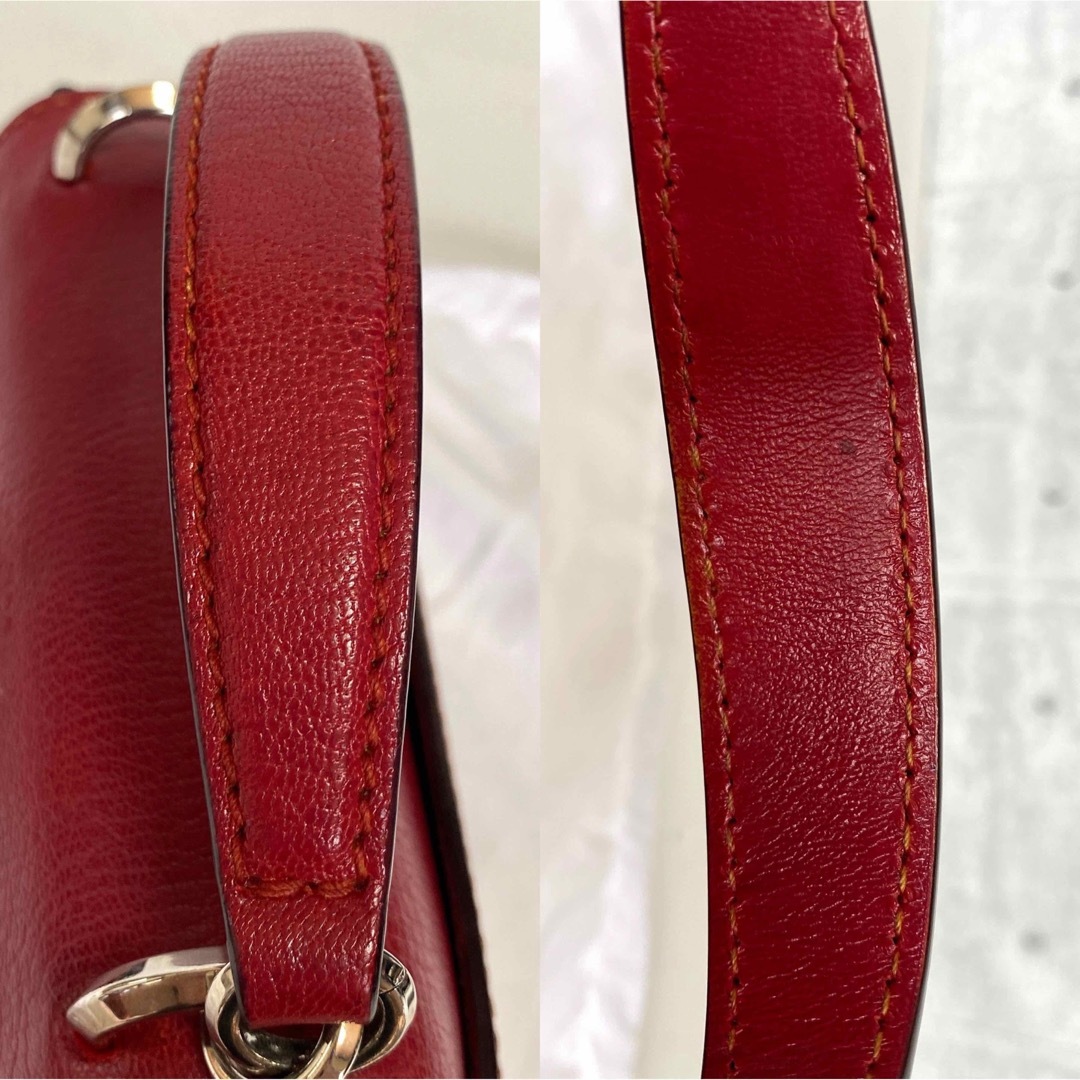 美品 JIMMY CHOO MADELINE クリスタルバックル 2WAYバッグ