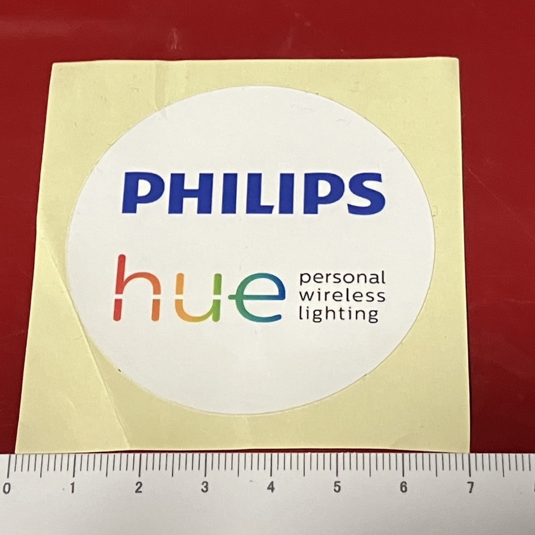 PHILIPS(フィリップス)のPhilips Hue(フィリップスヒュー) 非売品ステッカー インテリア/住まい/日用品のライト/照明/LED(蛍光灯/電球)の商品写真