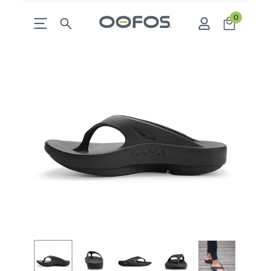 OOFOS(ウーフォス)のoofos ウーフォス　24センチ レディースの靴/シューズ(サンダル)の商品写真