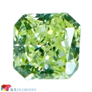 FANCY YELLOW GREEN 0.084ct SQ/RT2277/CGL(その他)