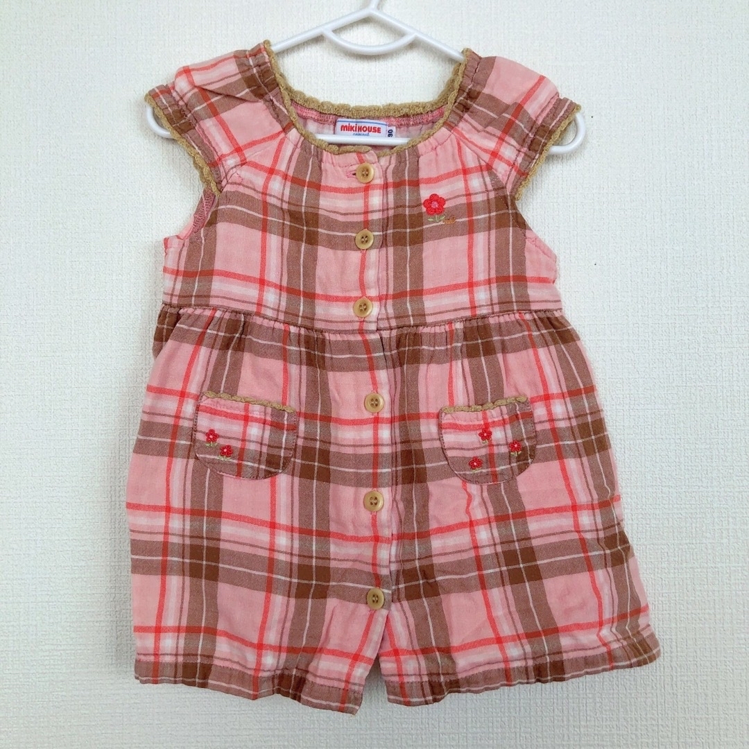 mikihouse(ミキハウス)のミキハウス ワンピース90 同封半額 キッズ/ベビー/マタニティのキッズ服女の子用(90cm~)(ワンピース)の商品写真