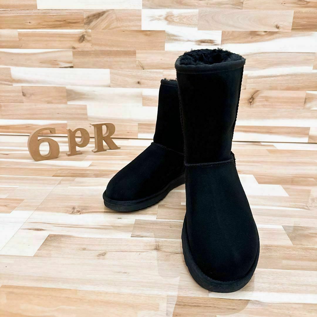 UGG - 【アグ】UGG ムートンブーツ 5825 クラシック ショート 24.0 黒