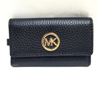 マイケルコース(Michael Kors)のマイケルコース レザー ファルトン キーケース 35H5GFTP3L ブラック(キーケース)