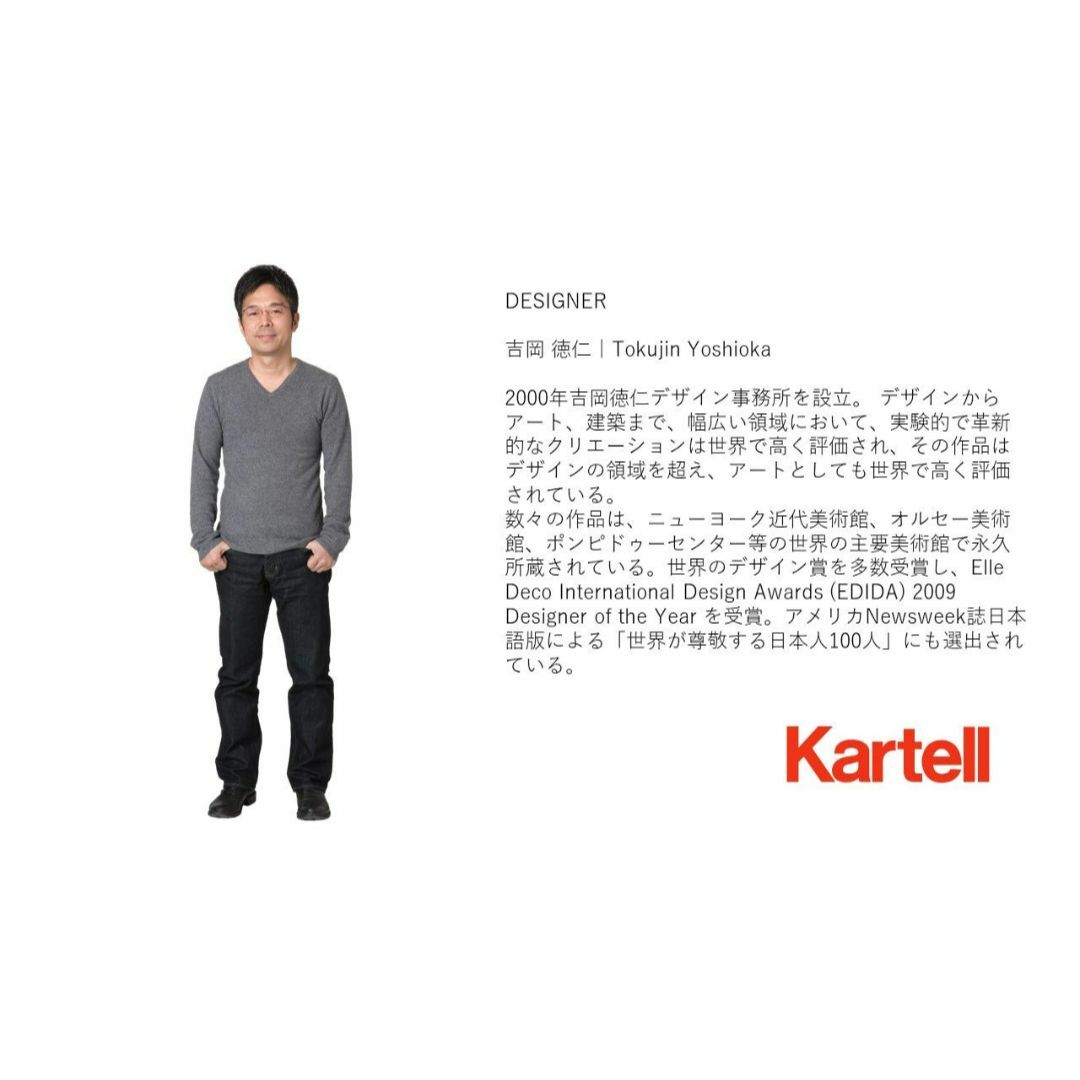 色: クリスタル】Kartell(カルテル) LEDテーブルランプ PLANEの通販 by いちご's shop｜ラクマ