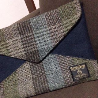 Harris Tweed♡PCケース(クラッチバッグ)