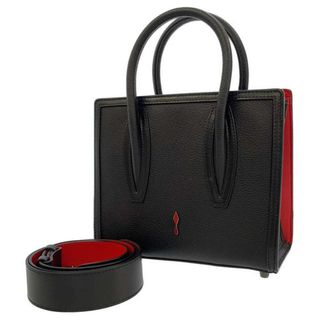 クリスチャンルブタン(Christian Louboutin)のクリスチャン・ルブタン ハンドバッグ パロマ ミニ 3195007 Christian Louboutin バッグ 2wayショルダーバッグ ブラック 黒 赤(ハンドバッグ)