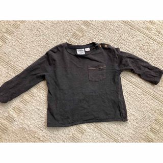 ザラキッズ(ZARA KIDS)のZARA 86センチ　スミクロトップス(シャツ/カットソー)