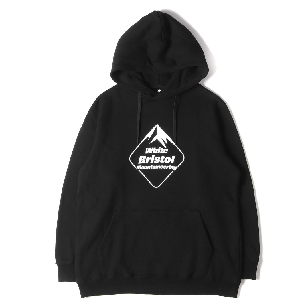 White Mountaineering ホワイトマウンテニアリング パーカー サイズ:4 22AW F.C.Real Bristol エフシー リアルブリストル コラボロゴ スウェット パーカー LOGO HOODIE ブラック 黒 トップス フーディー コラボ【メンズ】【美品】