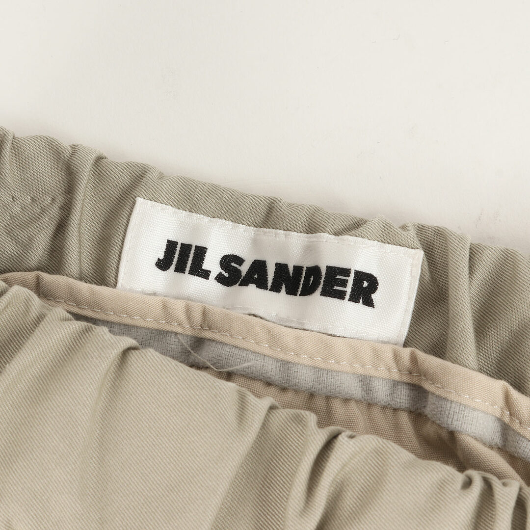 Jil Sander(ジルサンダー)のJIL SANDER ジル・サンダー パンツ サイズ:48 21SS テーパード コットン イージー パンツ JSMS311818 MS24380011 ウエストゴム ライトベージュ イタリア製 ボトムス ズボン 【メンズ】【中古】 メンズのパンツ(その他)の商品写真