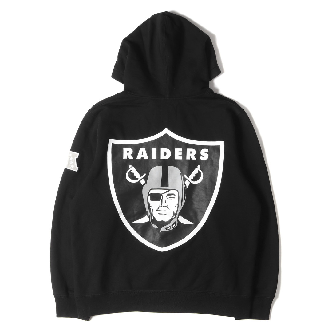 Supreme シュプリーム パーカー サイズ:M NFL Raiders レイダース チームロゴ スウェット パーカー Hooded Sweatshirt 19SS ブラック トップス フーディー フーデット スウェットシャツ コラボ 【メンズ】